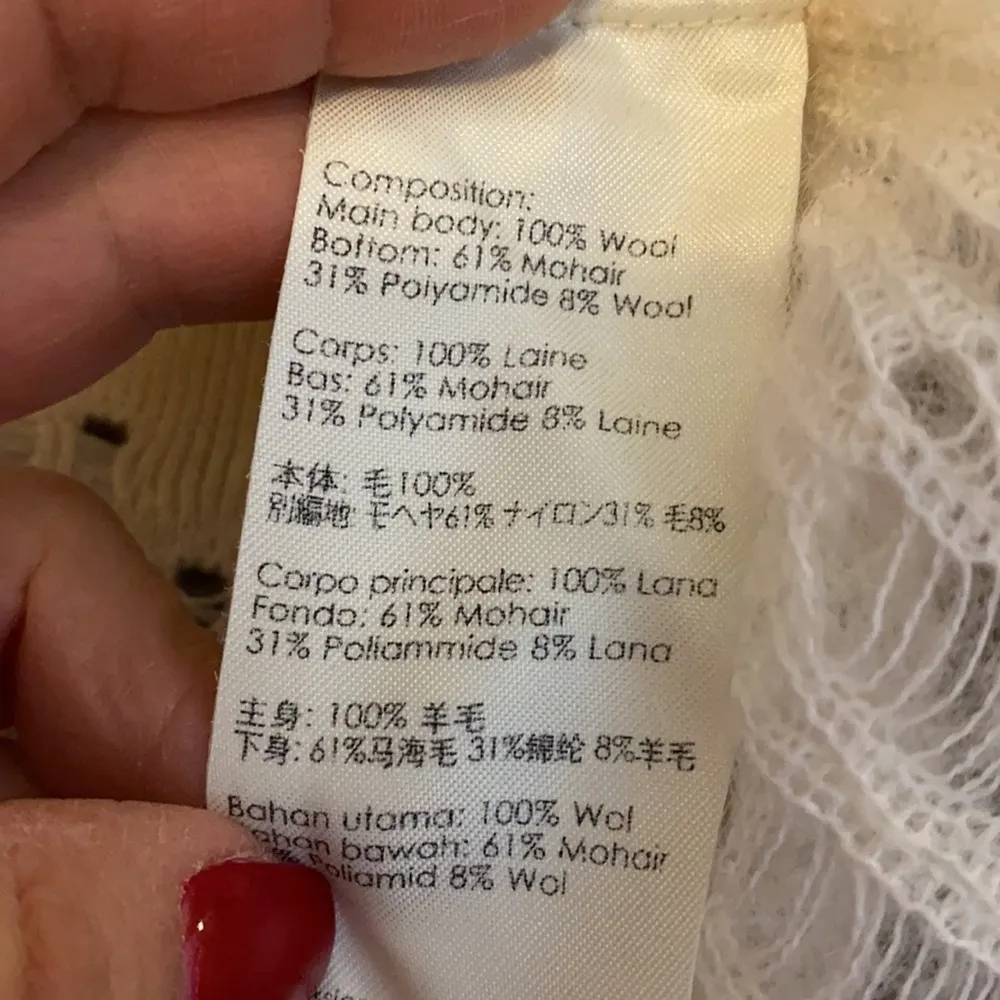 3.1 Phillip Lim Cream Drop Needle Distressed Wool Mohair Sweater - Image 9