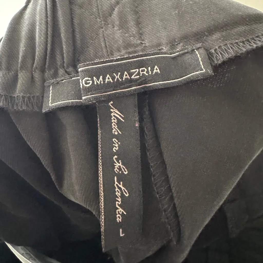 BCBG Max Azria Black Paperbag Stretchy Waist Tie Shorts - Image 6