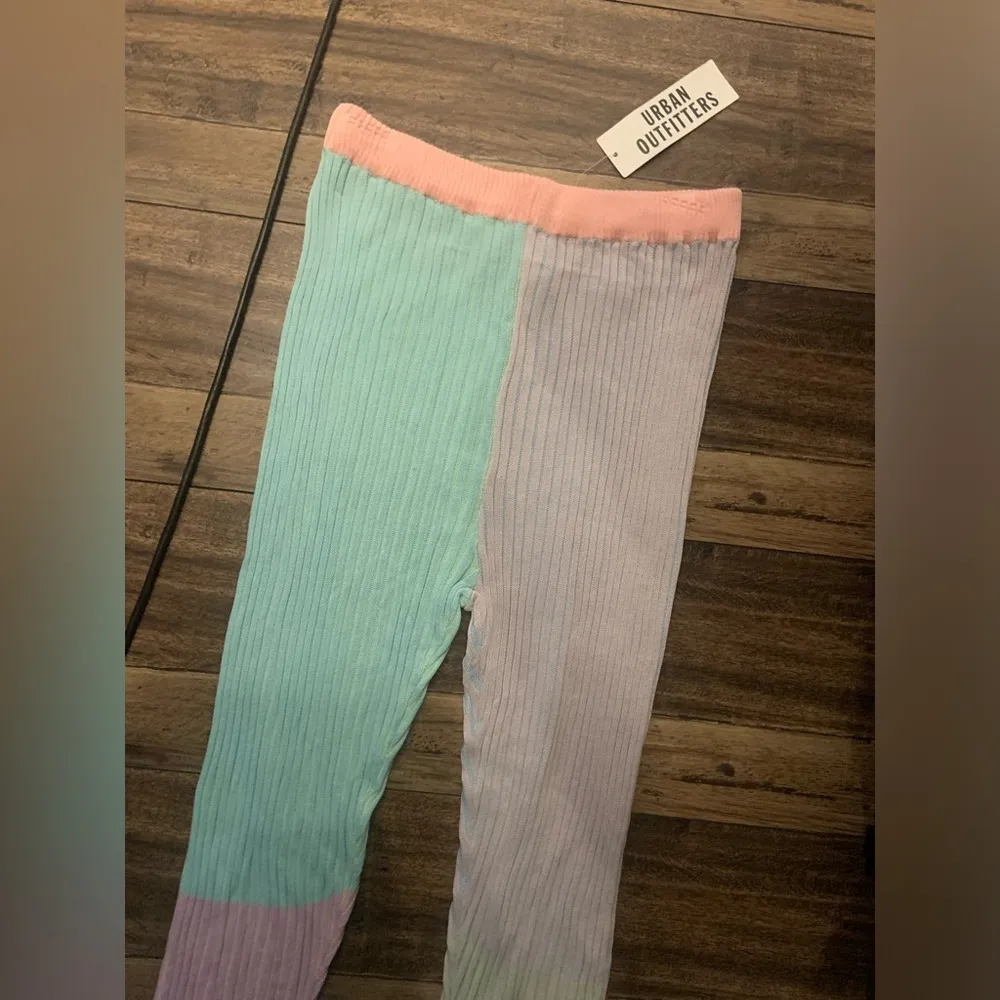 Ragged priest knit colorblock boho pant spring urban outfitters pink free people - Image 5