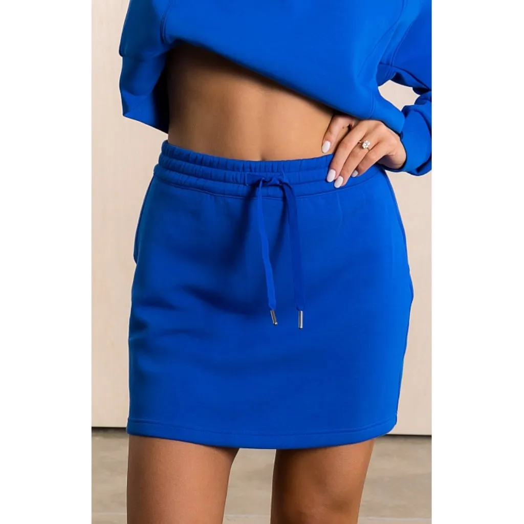 Spanx AirEssentials Skort Cerulean Blue High-Rise Waist Travel Shorts Skirt M - Image 6