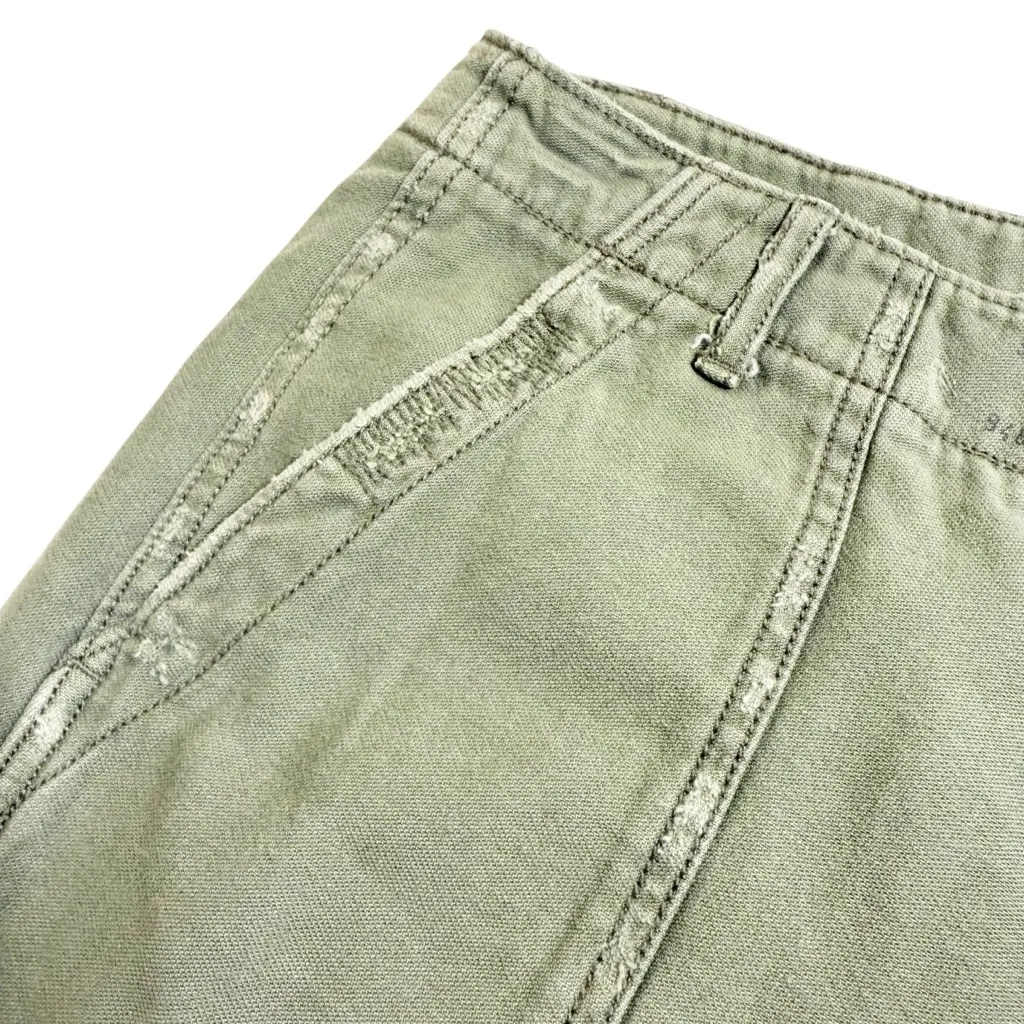 American Eagle Olive Green Cargo‎ Utility Shorts Women’s Size 2 - Image 5