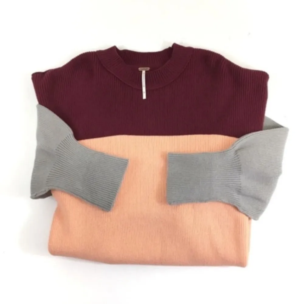Free People Easy Street Sweater Color Block - Image 5