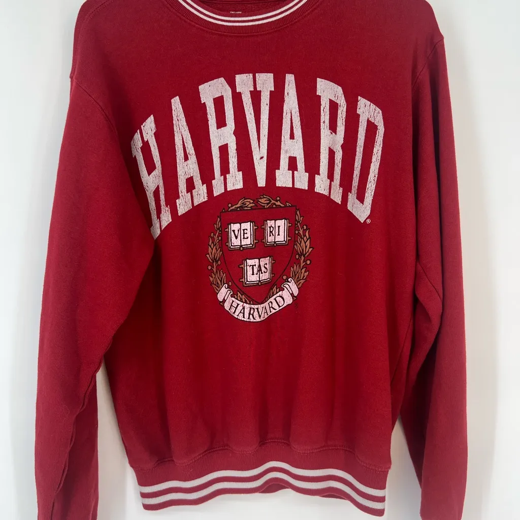 Harvard University Sweatshirt red Burgundy Size S 
Gently preloved - Image 3