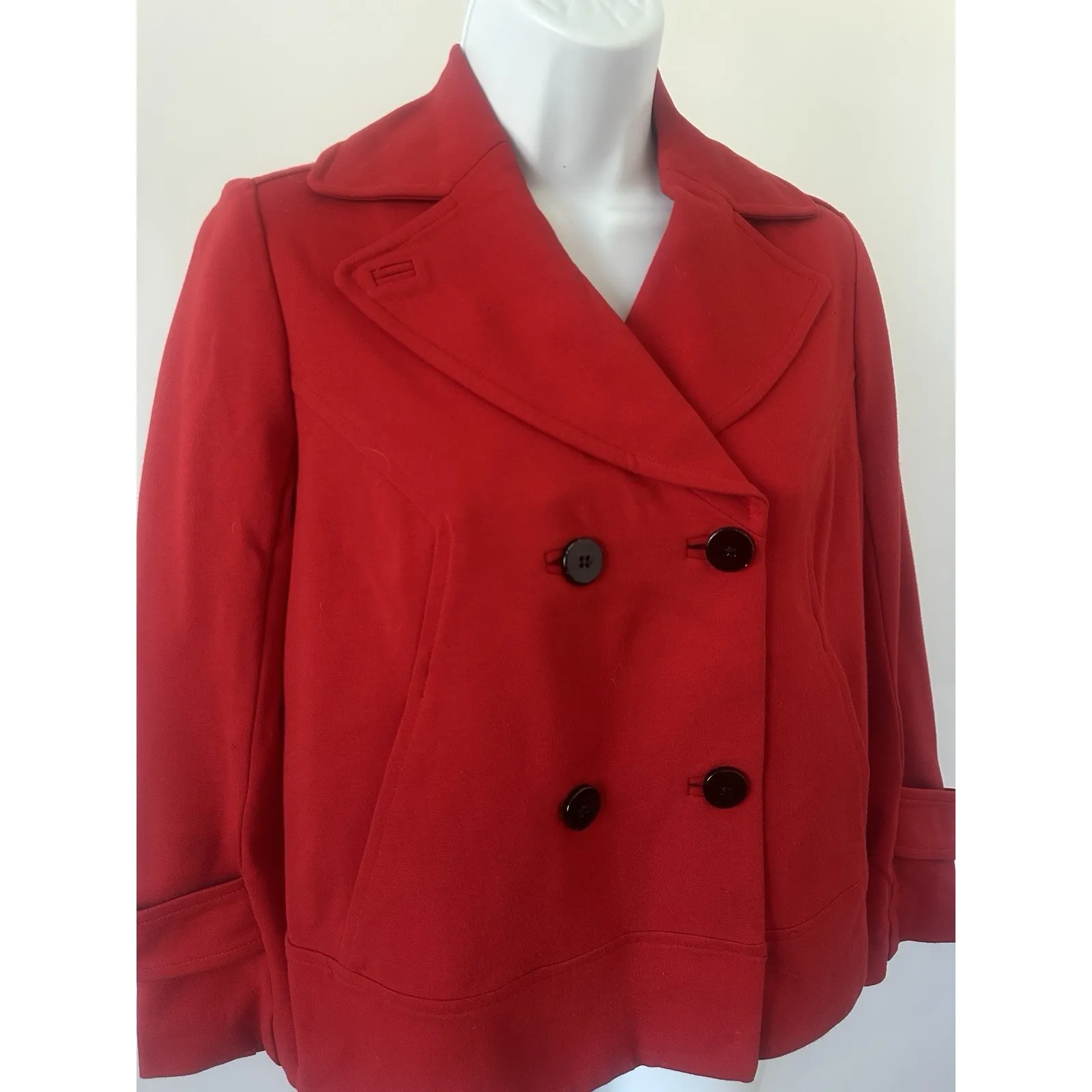 Women's Red Ponte Cosmic Short Swing Jacket, Diane von Furstenberg, Sz: 2 (b1) - Image 2