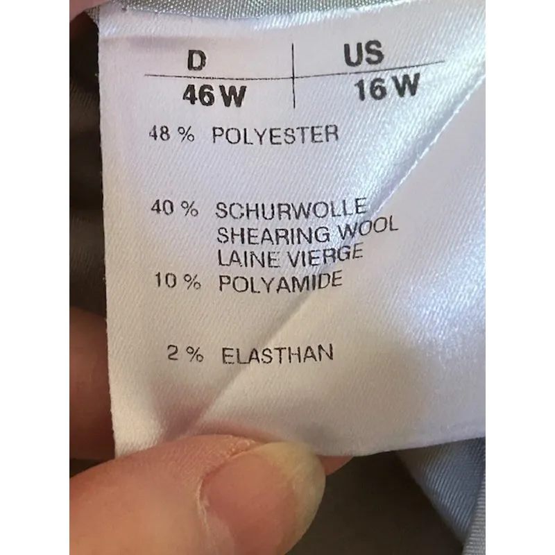  Selection de Givenchy Wool Blend Sheath Dress 16W Beige Vintage - Image 6