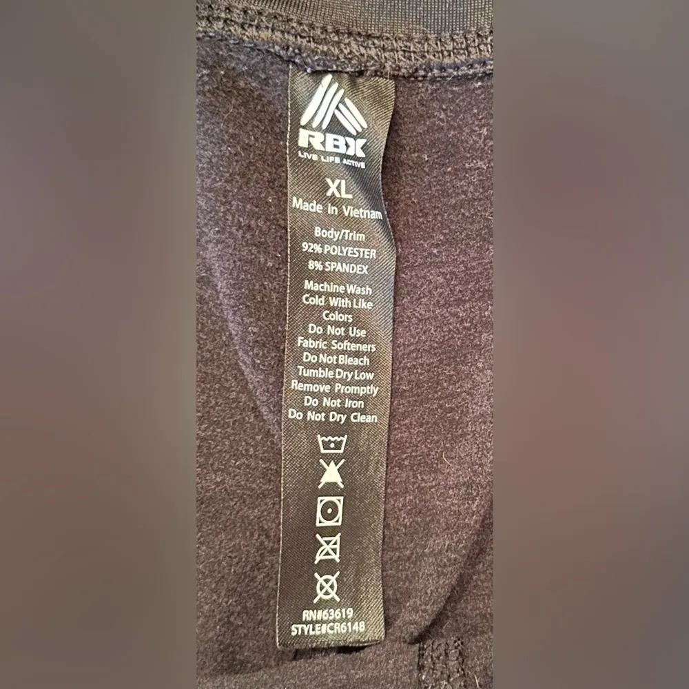 RBX Charcoal Gray Heathered Fleece Legging Size XL - Image 6