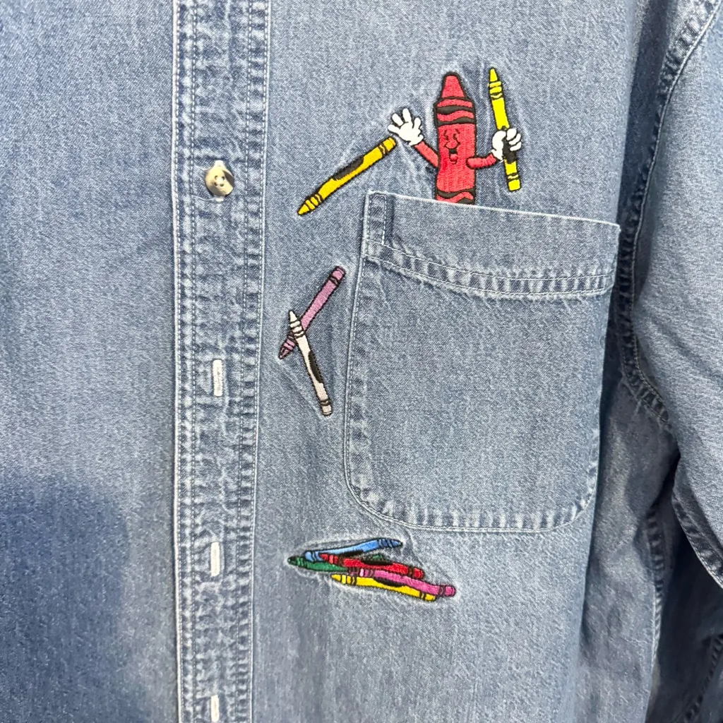 Port and Company Denim Button - Image 2