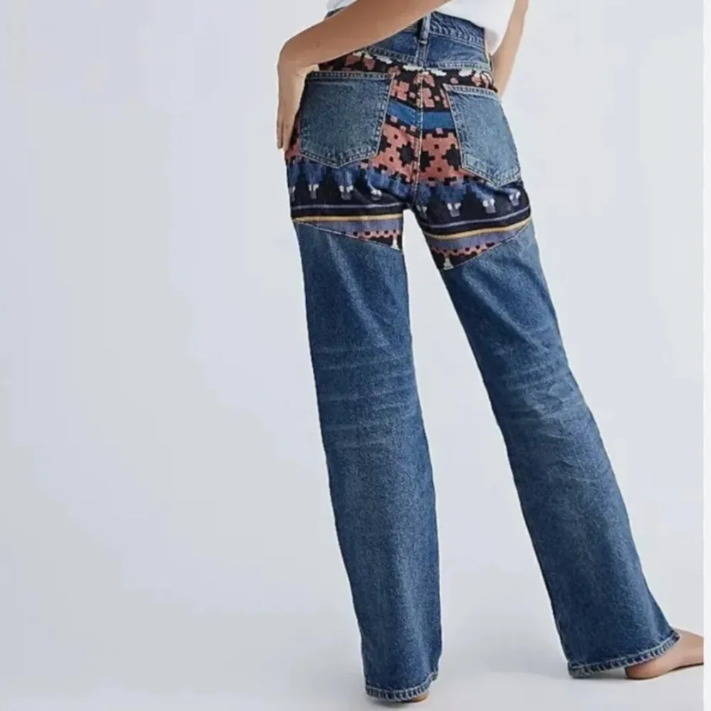 EUC Free People Rocky Mountain Straight Leg Jeans - Image 4
