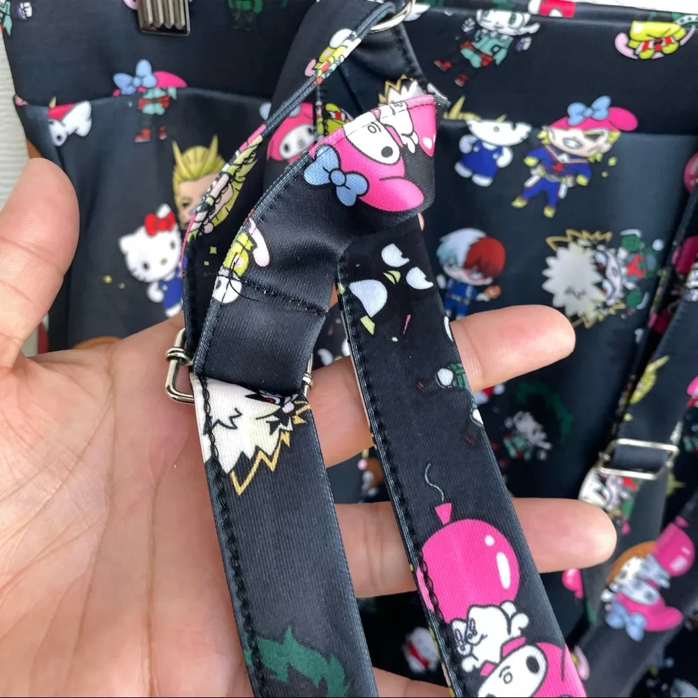 HOT TOPIC My Hero Academia x Hello Kitty Womens Suspender Skirt Size XL - Image 7