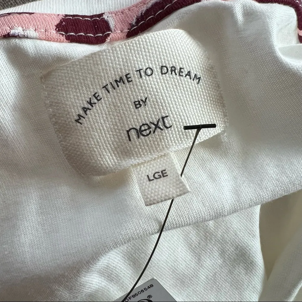 Next 2-Pc Pajama Set Follow Your Dreams Top & Shorts Animal Print Size L NWT - Image 11