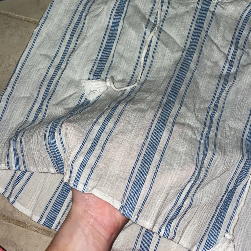 LOVESACKFANCY Striped Prairie Peasant Blouse size XS - Image 13