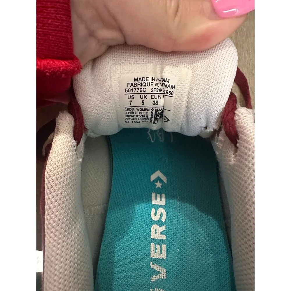 Converse One Star Ox Sneakers Women’s Size 7 Maroon & Rose Gold - Image 8