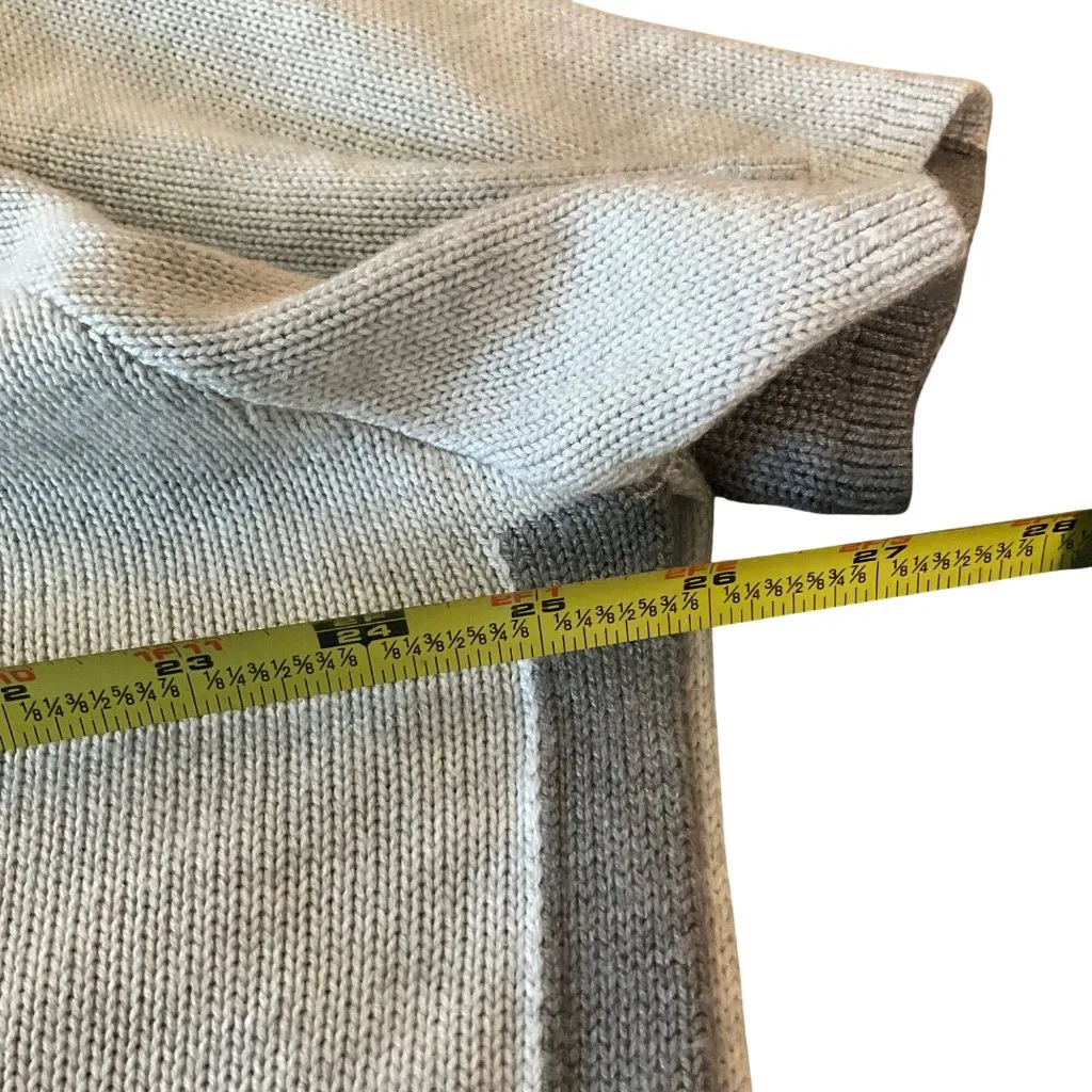 Lululemon Opened Up Hooded Poncho Heathered Gray Cashmere Blend Short Sleeve XS Size undefined - Image 10