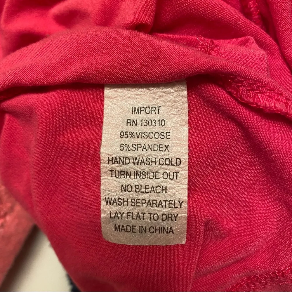 Hanna g|| Pink sleeveless long tunic top with design on shoulder and bottom Size M - Image 9