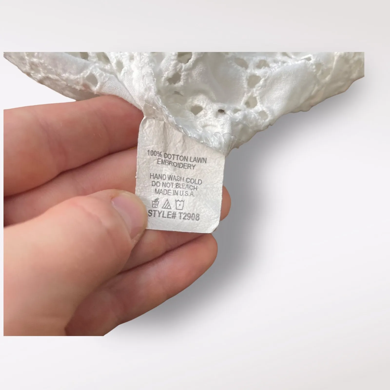 American Vintage White Eyelet‎ Lace Sweetheart Neck Tank Top Size S - Image 4