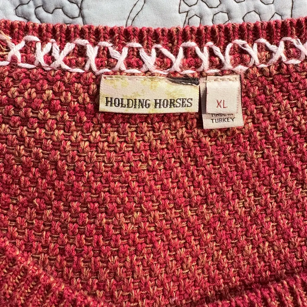 Holding Horses (Anthropologie) Sleeveless Fringe Knit Midi Sweater Dress – XL 💛 - Image 7