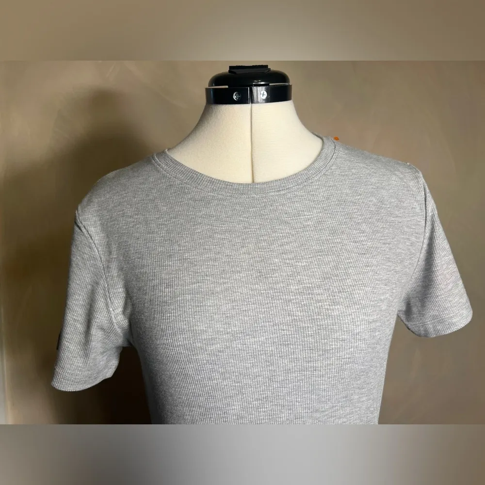 Reoria Classic Allure Lounge Casual Basic Ribbed Grey Mermaid Maxi Dress|Sz:XL Gray - Image 10