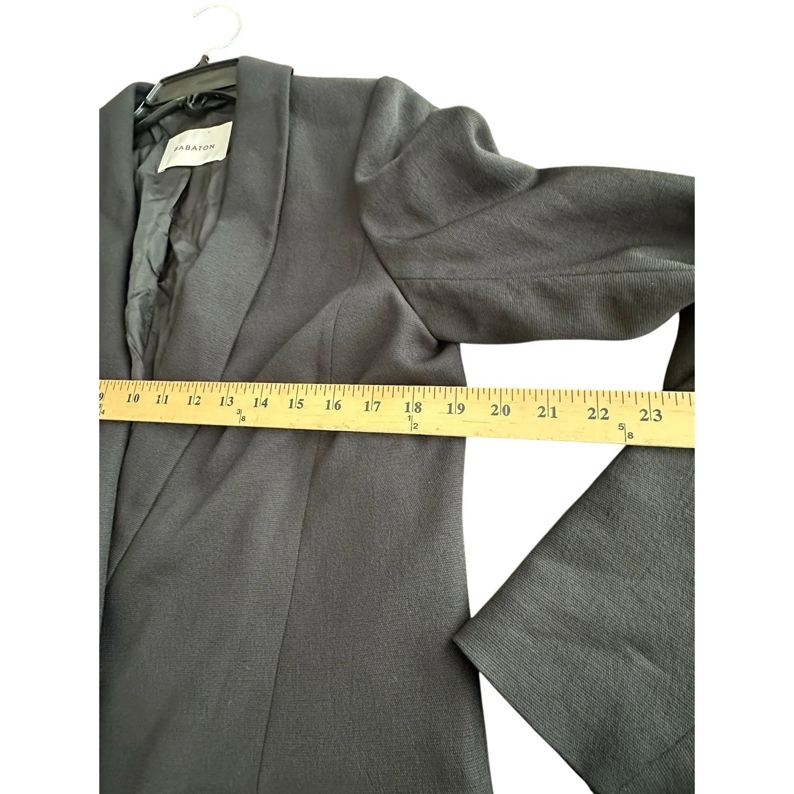 Aritzia‎ Babaton Blazer Size 10 Women's Black Button Front Pockets #M4-1 - Image 7