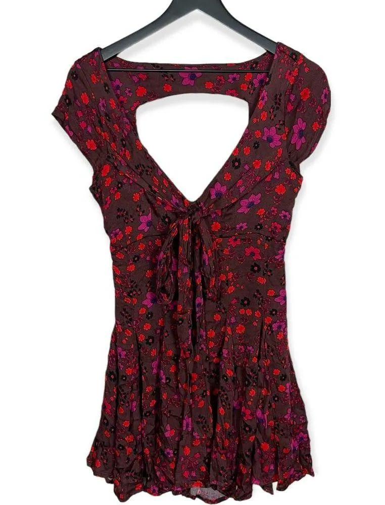 Free People It Takes Two Wrap Dress in Plum Size Small - Image 12