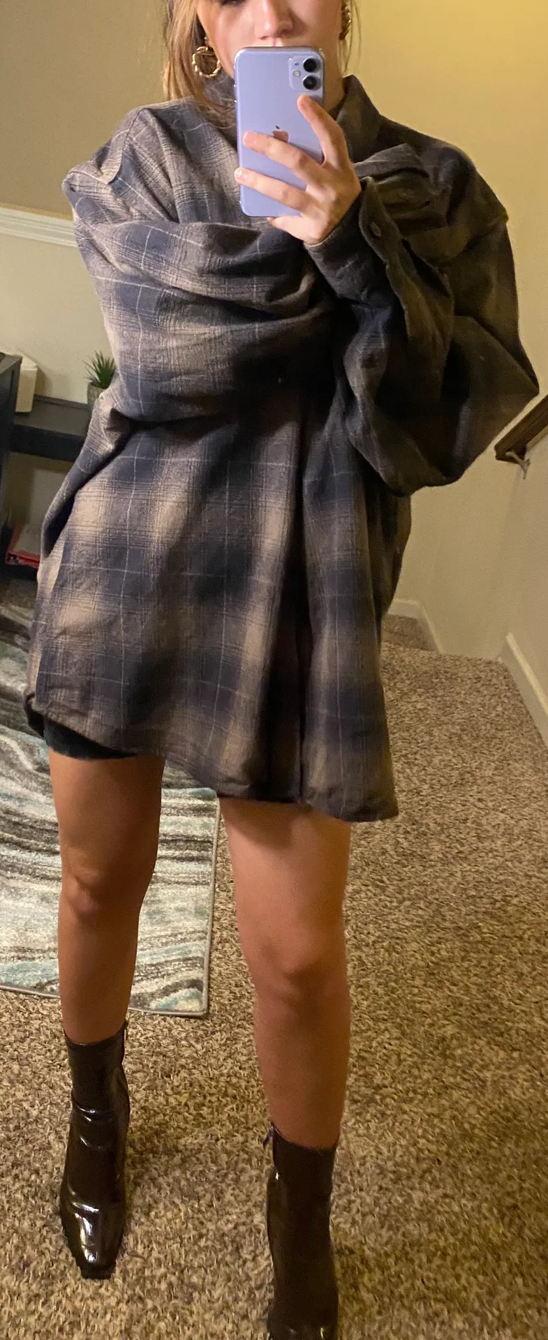 Oversized Flannel Brown - Image 2