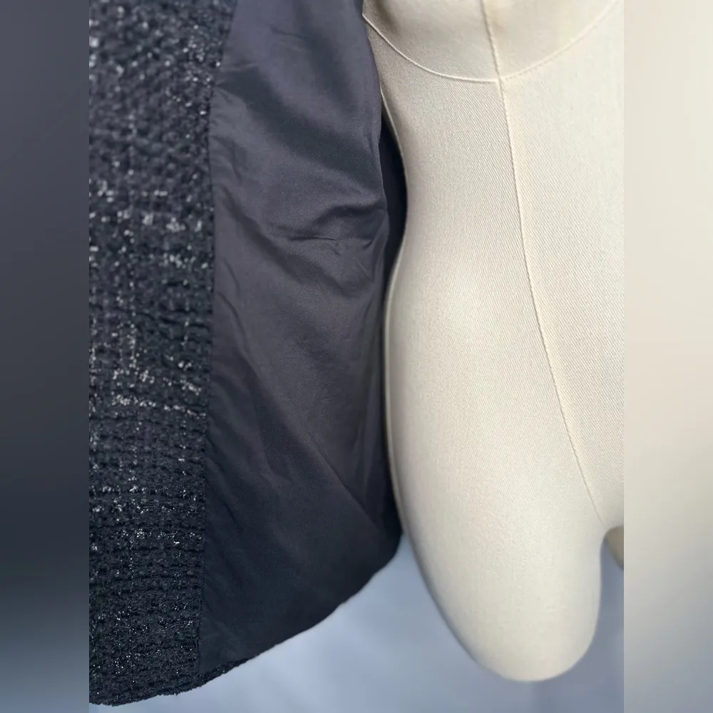 Chico's Metallic Mix Tweed Open Front Blazer (813) - Image 7