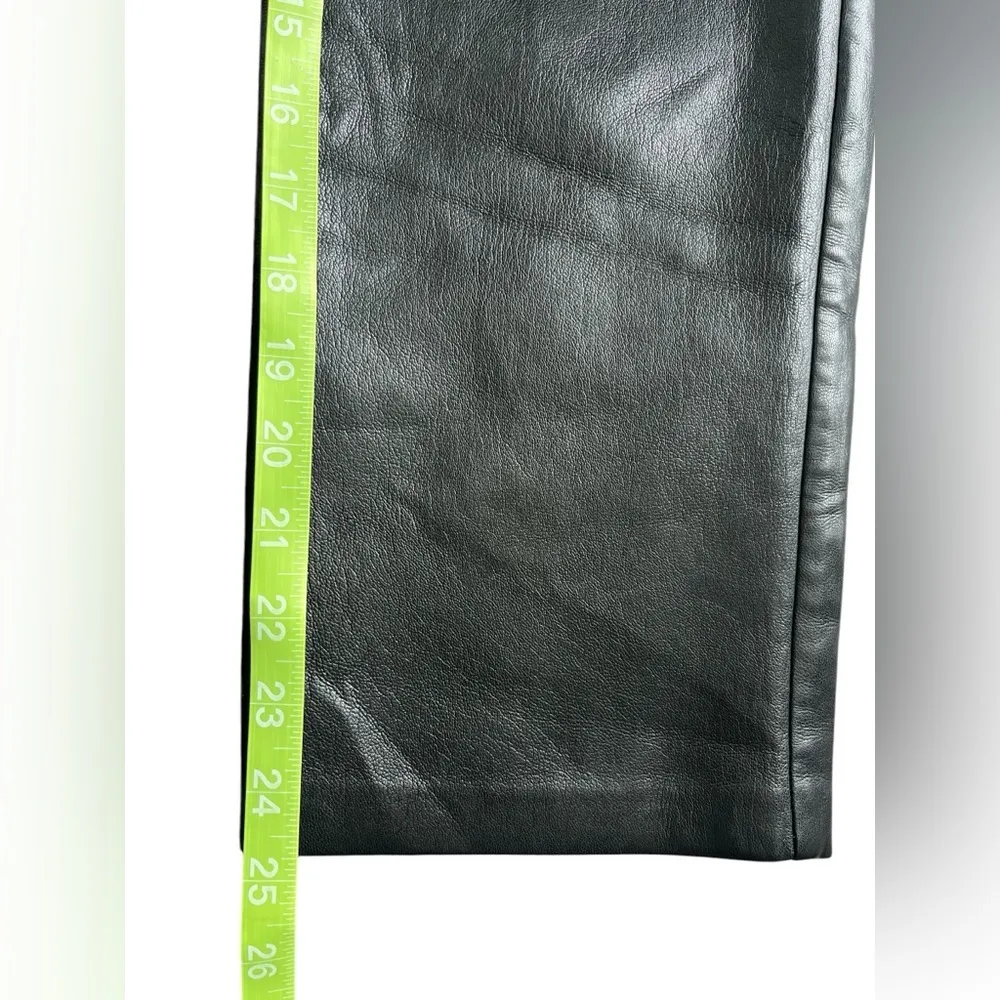 Wilfred Aritzia Melina Vegan Faux Leather High Waisted Pants Women's Size 0 - Image 6