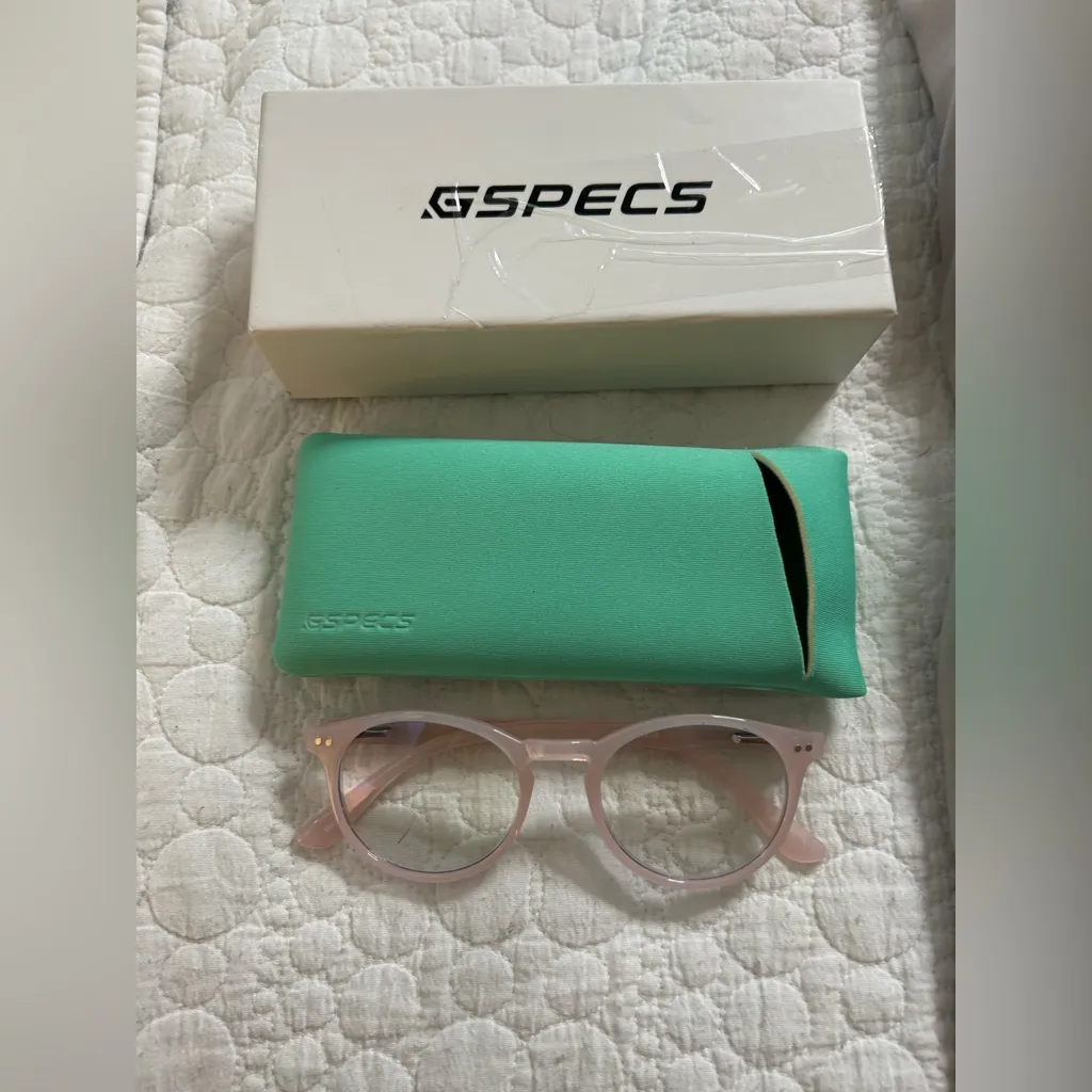 NEW Round Reading Glasses Blue Light Blocking Matte Frame Computer Readers Pink - Image 4