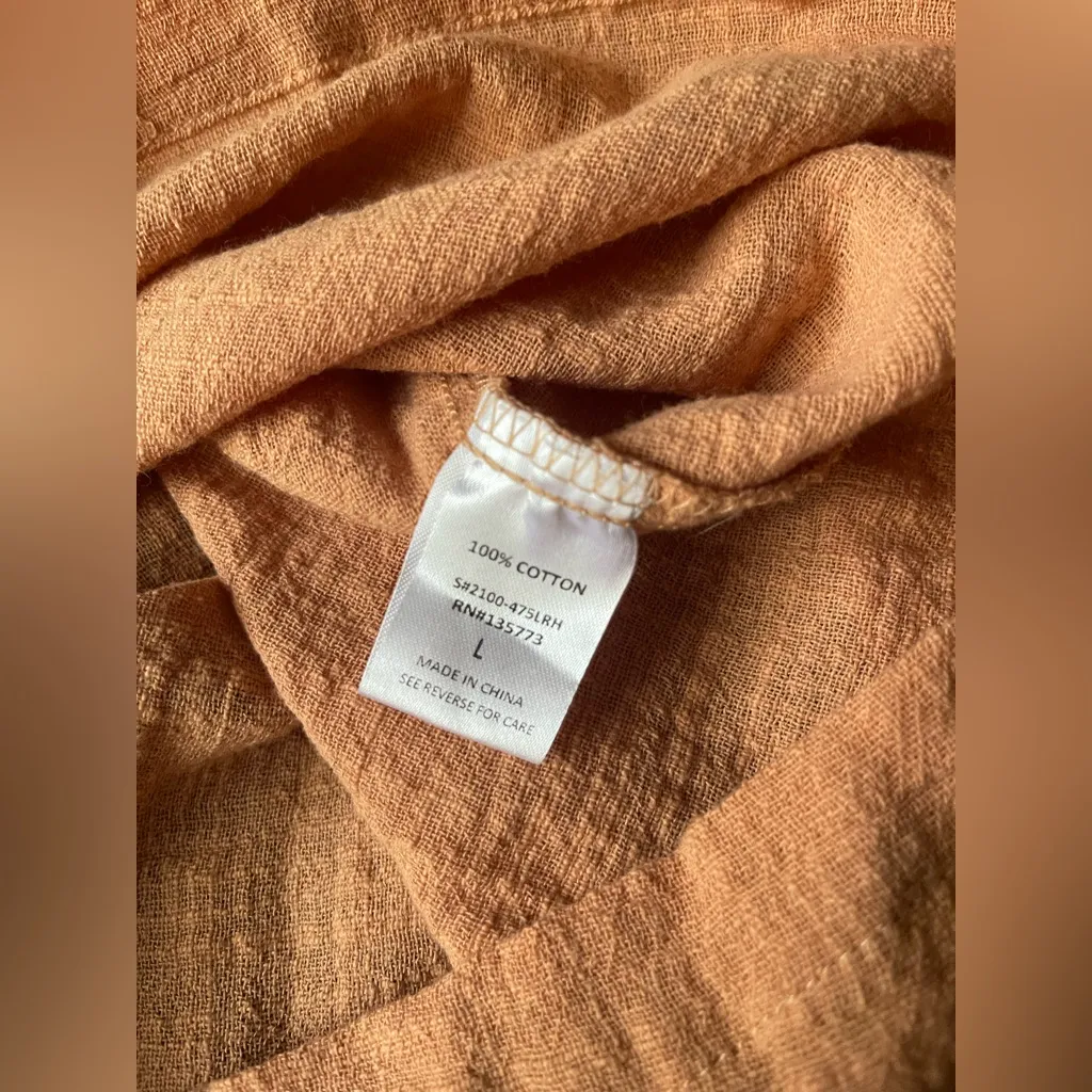 Vici Apricot Button-Up Dress
Rompers - Image 7