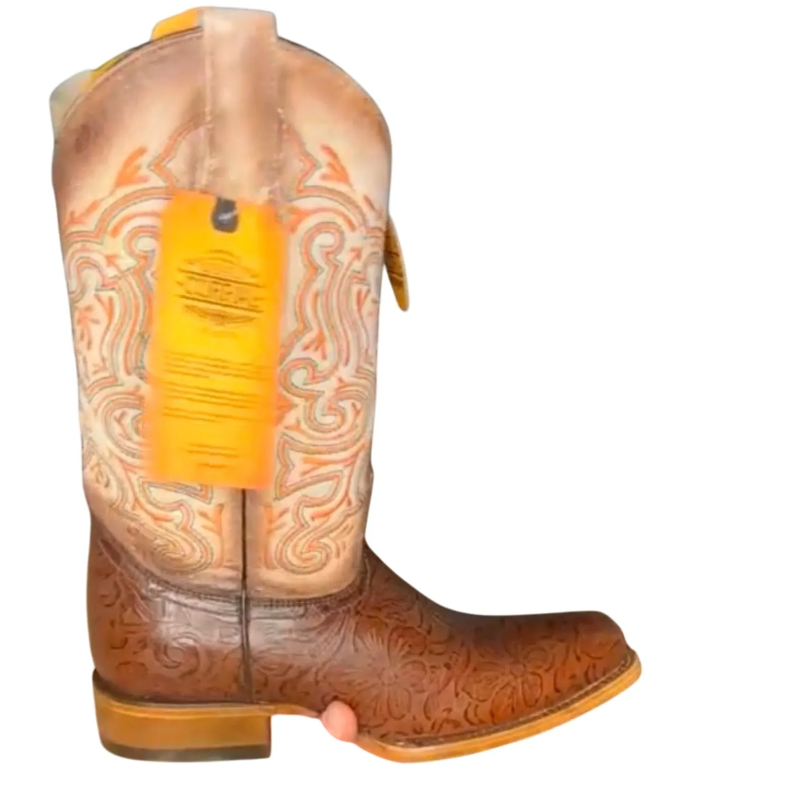 CORRAL Floral Embroidery Vamp Square Toe Cowboy Boot Sz 9.5 New in Box MSRP $485 - Image 15