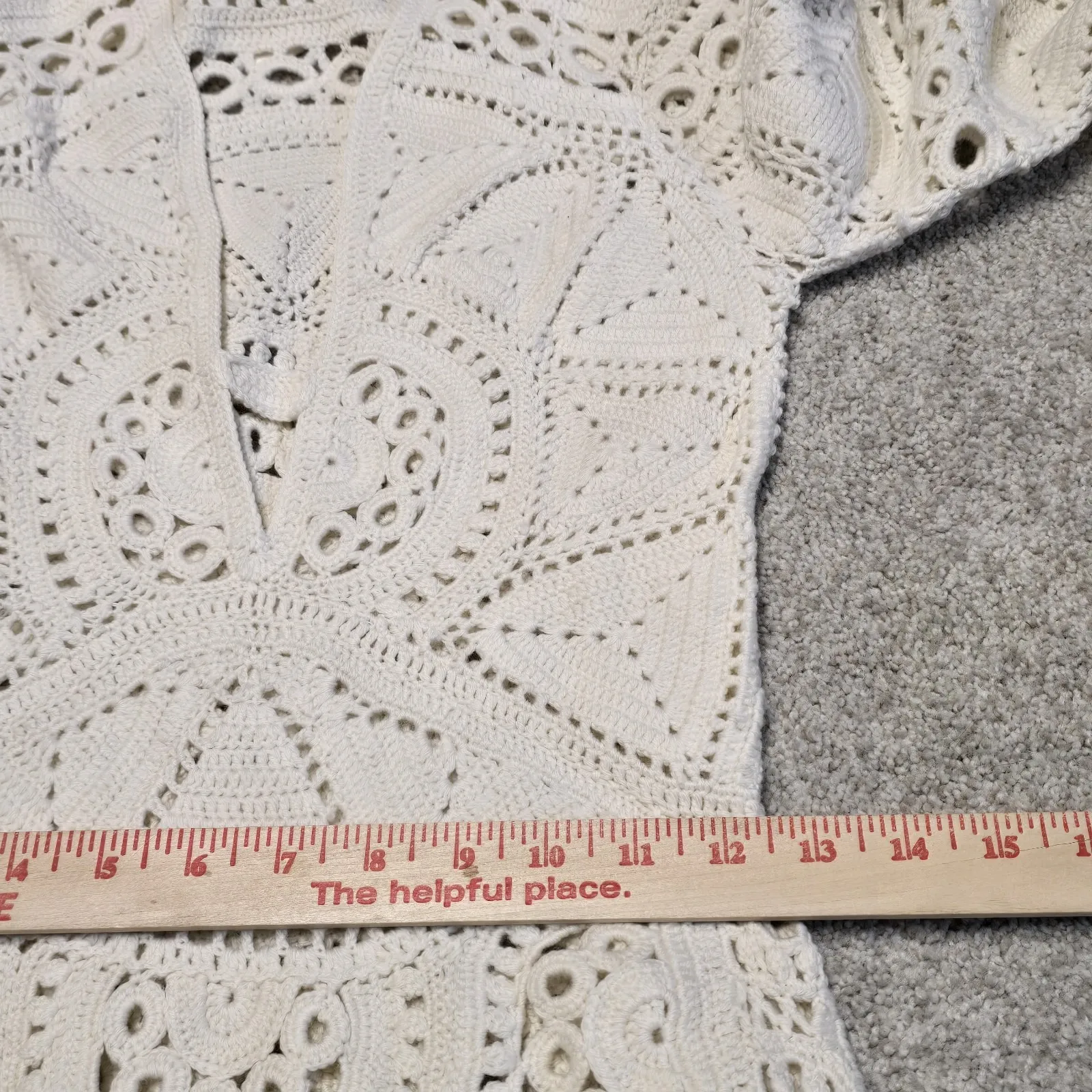 NWT Sea New York Carter White Crochet Wool Long Sleeve Maxi‎ Dress Size XS - Image 7