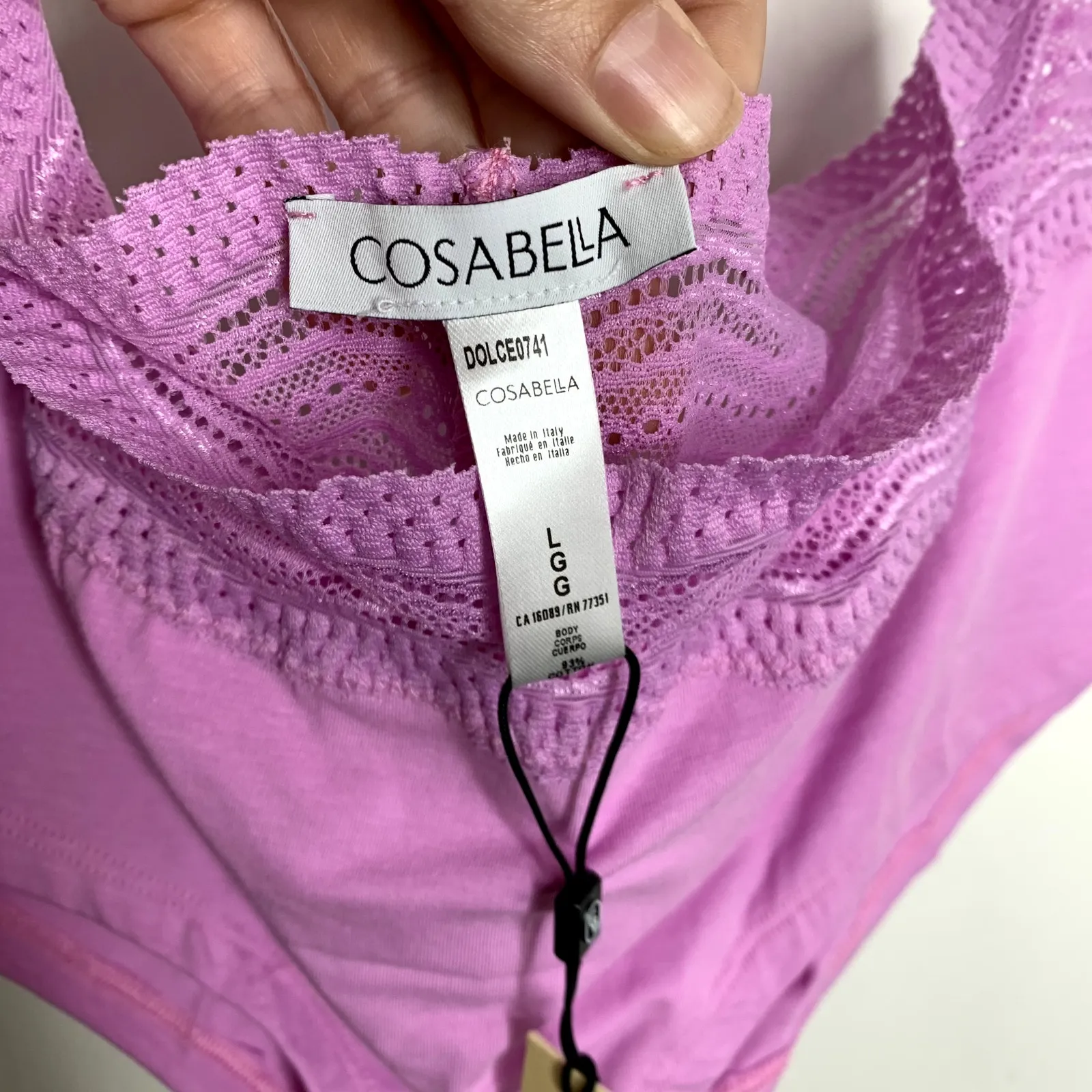 CosaBella Dolce Boyshort and Soft Bra Set 2 piece Neela Flower New Womens Large - Image 4