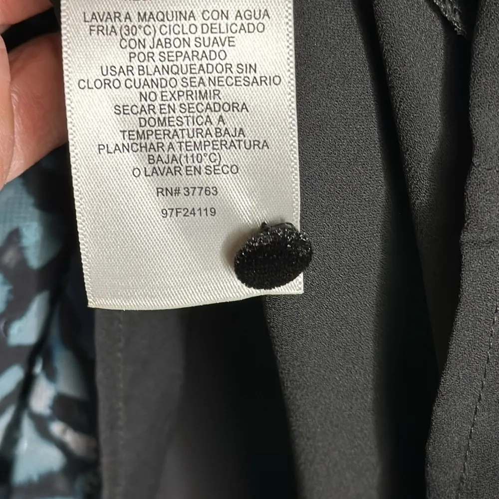 Laundry by Shelli Segal Black Blue Leopard Print Dress Size 10 - Image 8