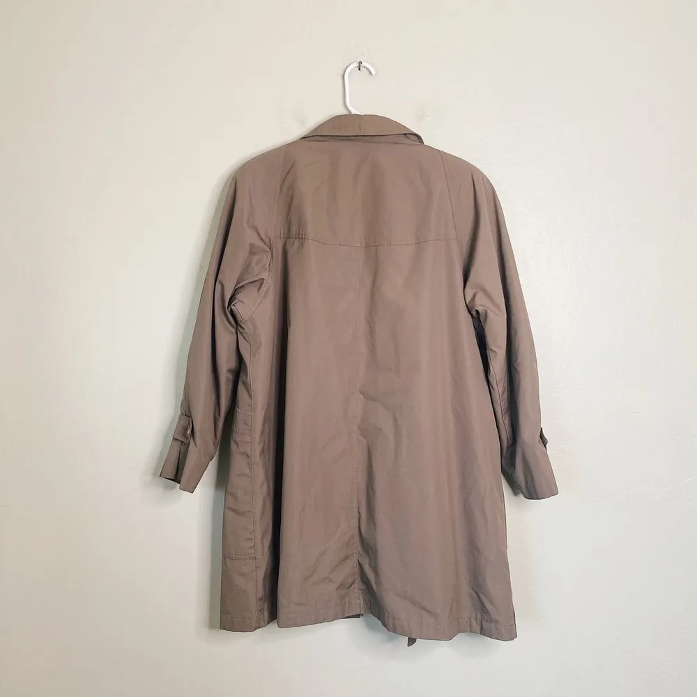 Vintage London Fog Brown Trench Coat Fleece Lined - Image 4
