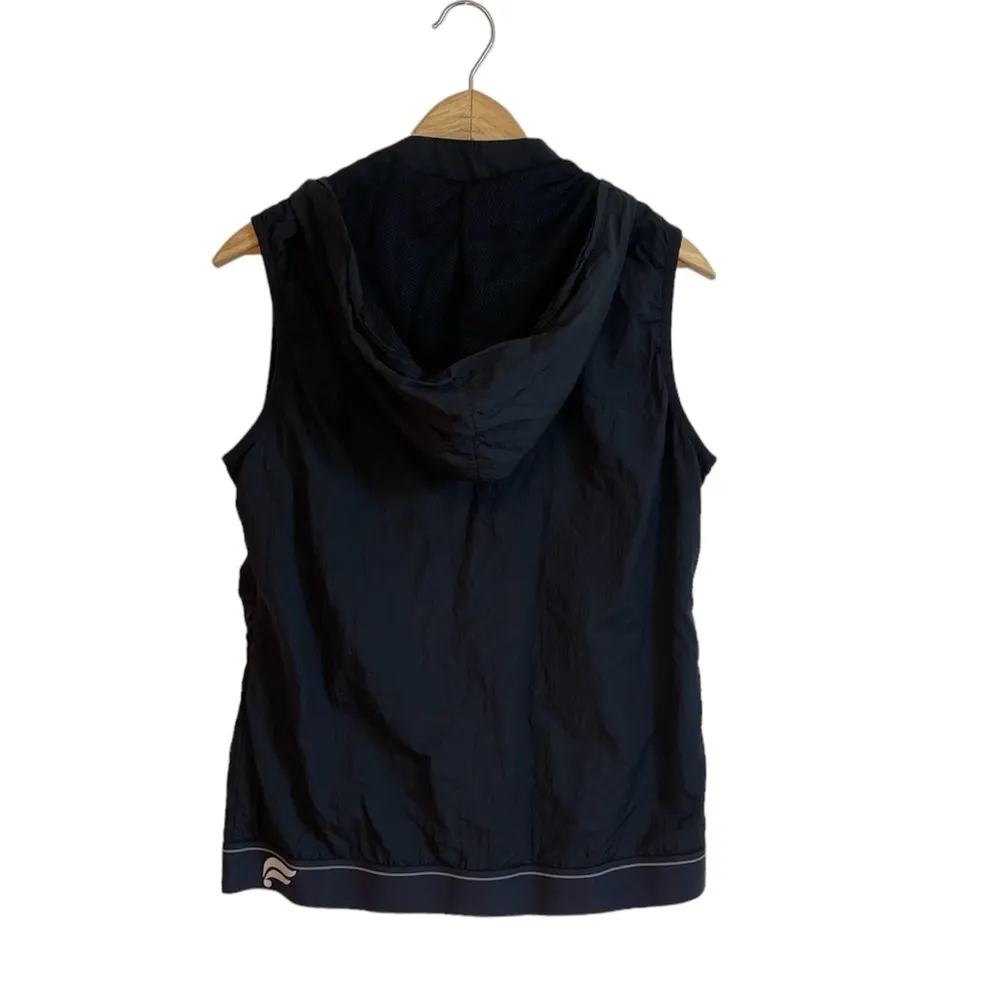 Fabletics Kennedy Mesh Black Vest with Hood - Image 5