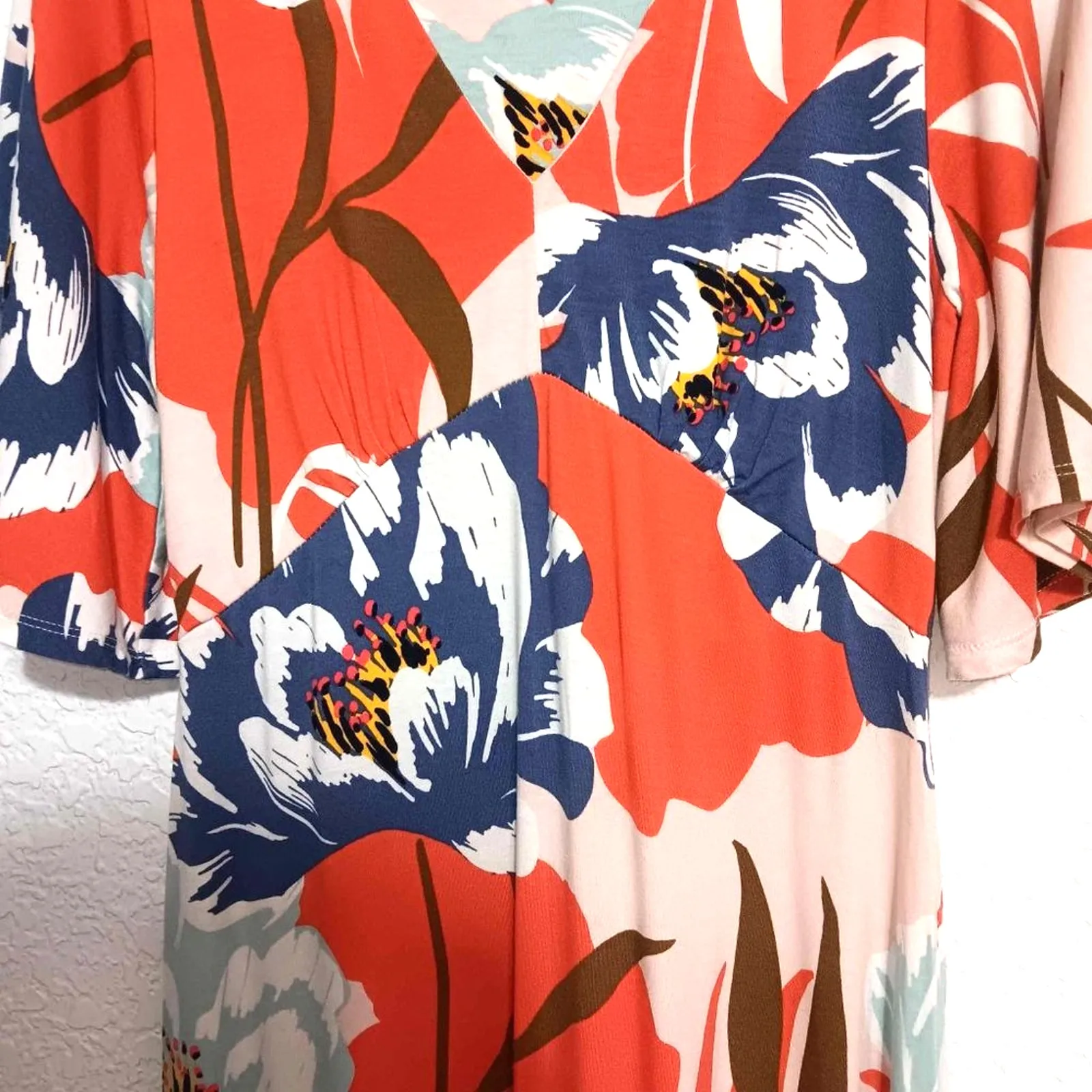 A Pea in the Pod Maxi Maternity Dress Size XS Floral Tropical - Image 3