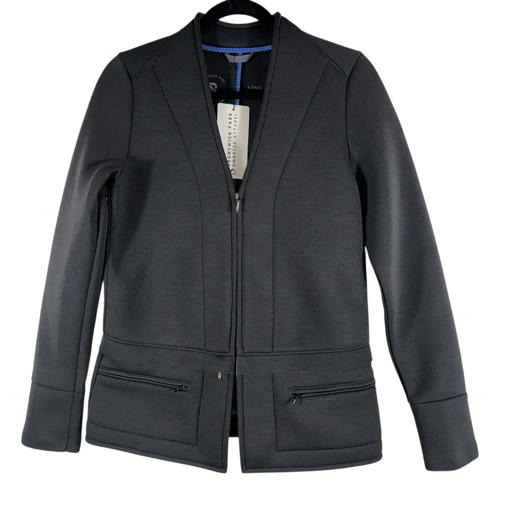Brunswick Park Smarter Apparel Jacket Women's XS Black Convertible NEW - Image 4