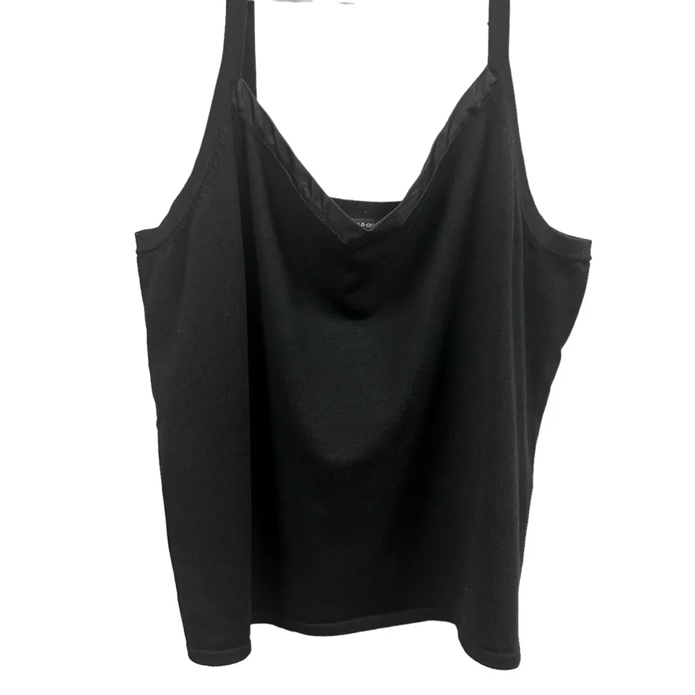 Cable & Gauge Silk Blend Knit V Neck Sleeveless Crop Tank Top Womens 2X - Image 5