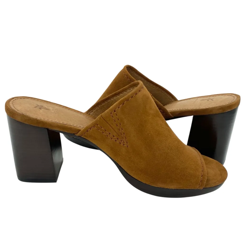 Frye Blake Mule Suede Leather Open Toe Sandals - Image 4