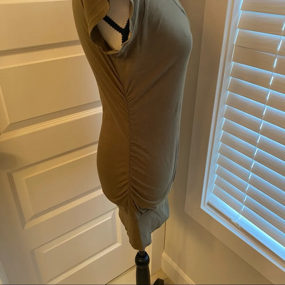 Exist|| Olive green v/neck long tee - Image 3