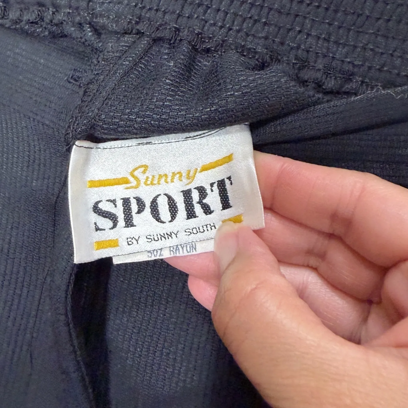 Vintage Sunny Sport by Sunny South Black Pleated Midi Skirt Size 8 - Image 3