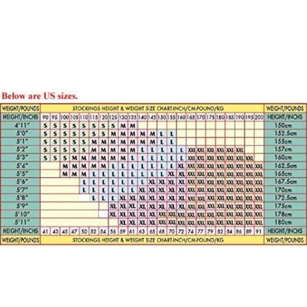 📍TEKTRUM Waist High medical Compression Hose Black - Image 2