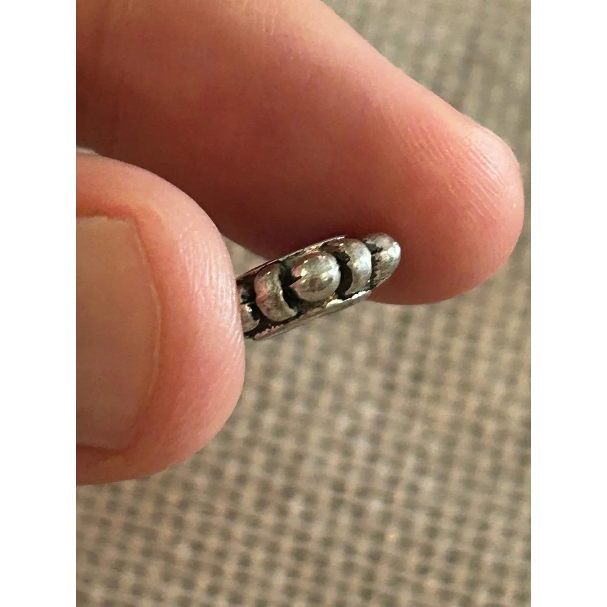 A513 charm bracket silver plated 5 pcs Gray - Image 10