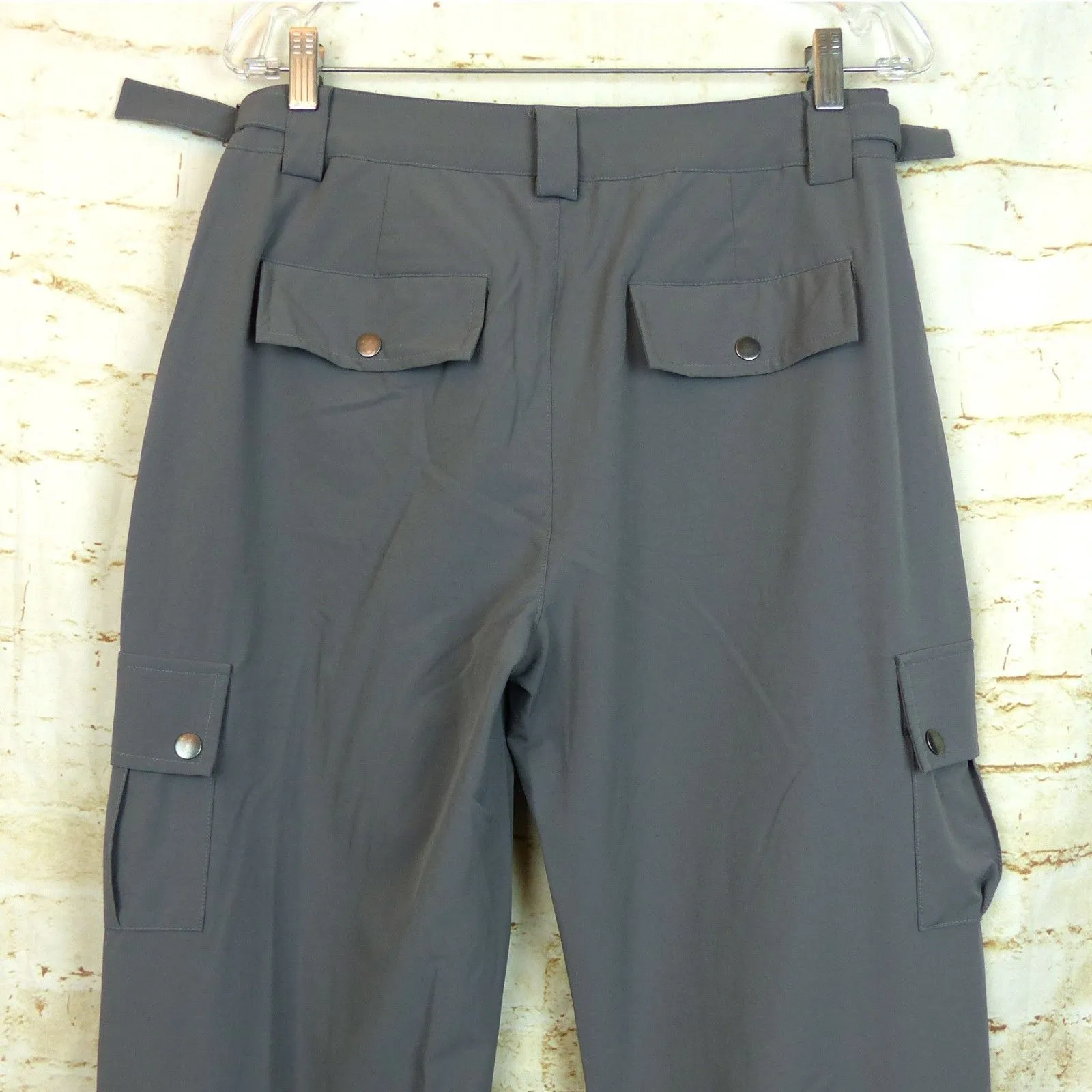 Dolls Kill dELiAs Gargo Pants Womens M Gray Empire Mind Relaxed Utility DuneCore - Image 9