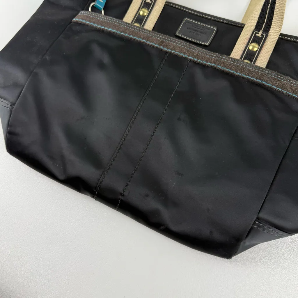 Vintage Coach Hampton Mini Nylon Handbag - Image 6