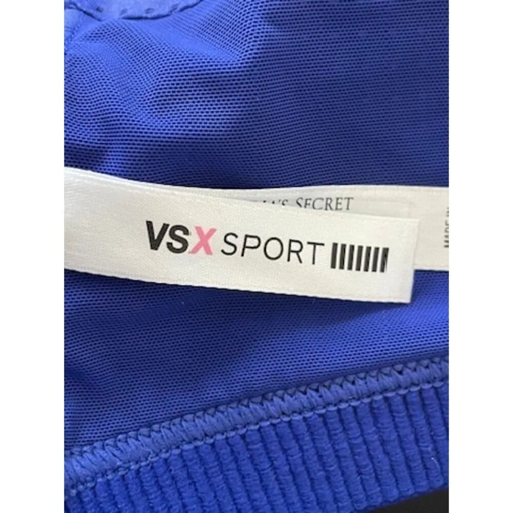 Victoria's Secret VSX Sport Blue Strappy Sports Bra 36B - Image 7