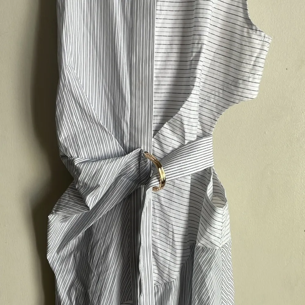ACLER Edgar Dress In White Stripe Size 4 - Image 9