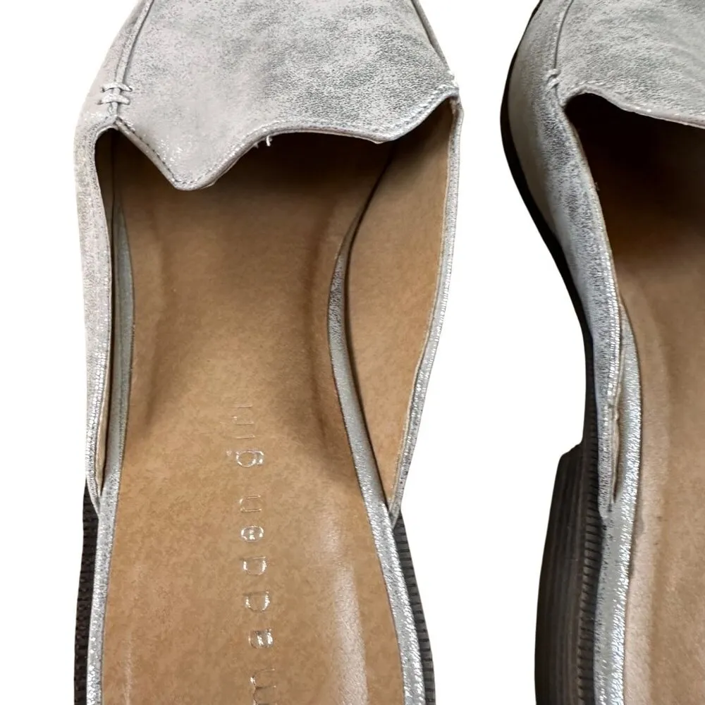 Madden Girl Size 8.5M Pointed Classic Toe Gitter Slip On Loafer Silver - Image 12