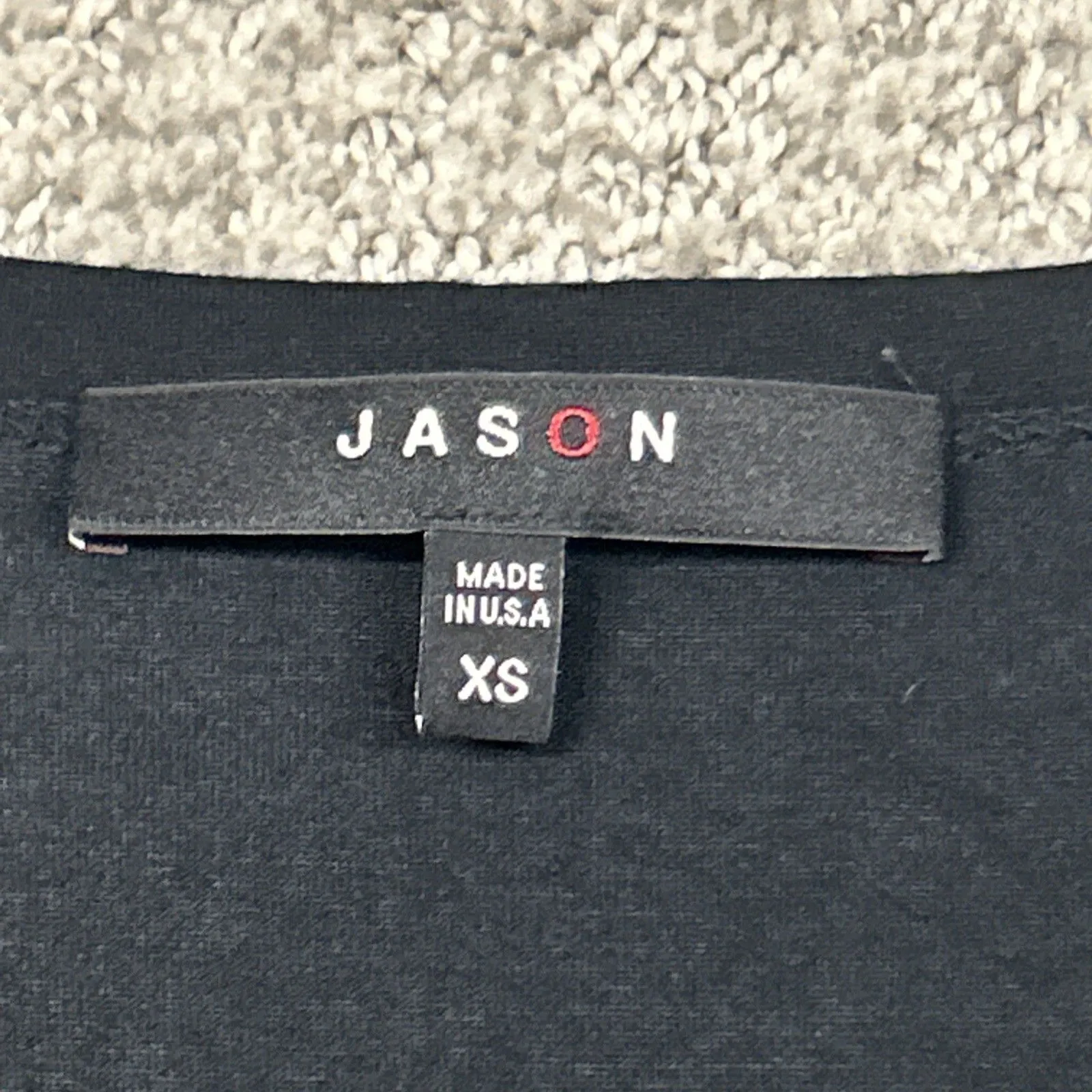 Jason Comfy USA Tunic Top Womens XS Stretch Black Lagenlook J104 USA - Image 3