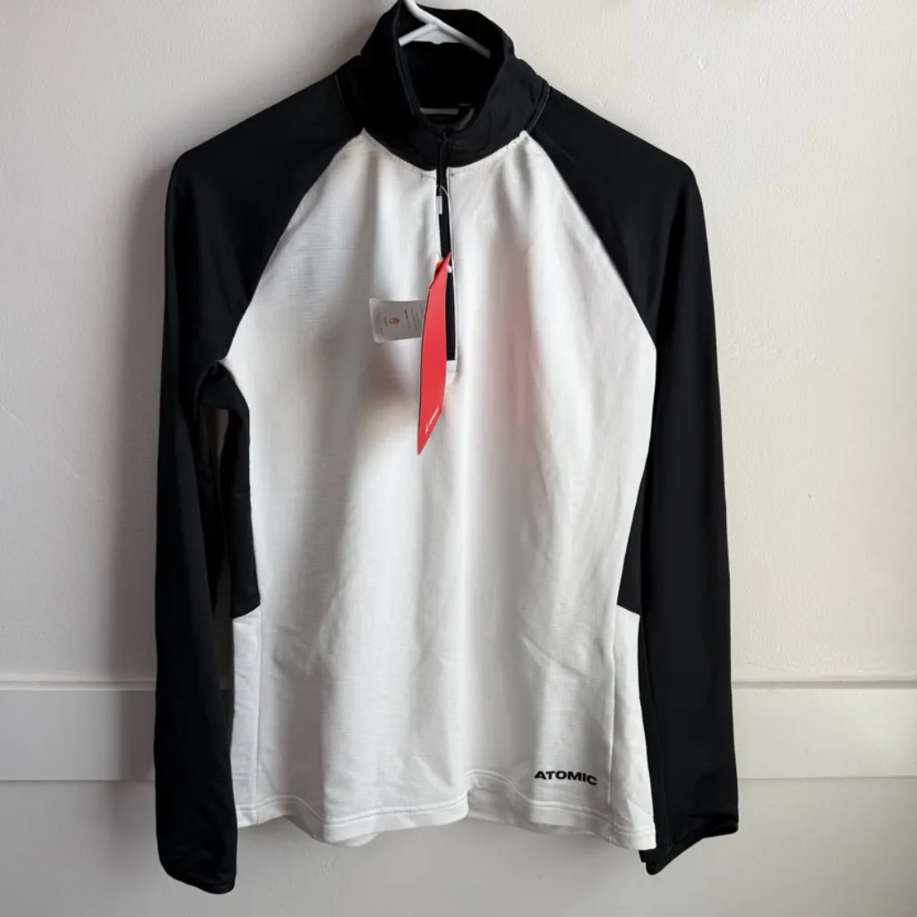 NWT Atomic White & Black Snowcloud Fleece Zip - Image 3