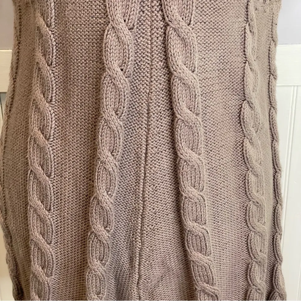 Pure Handknit Beige Sweater Size: M/ L Tan Size M - Image 5